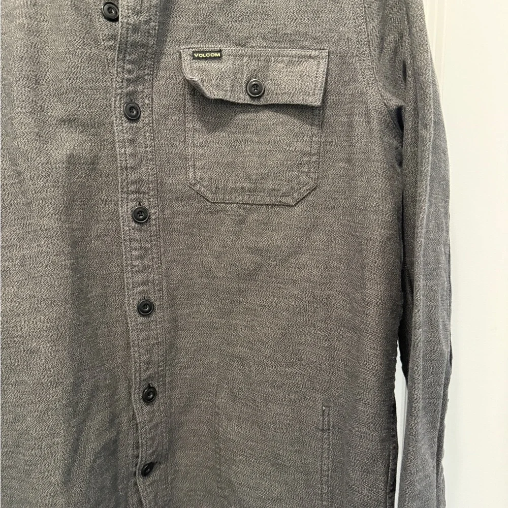 Volcom Charcoal Button-Down Shirt - Picture 3 of 5